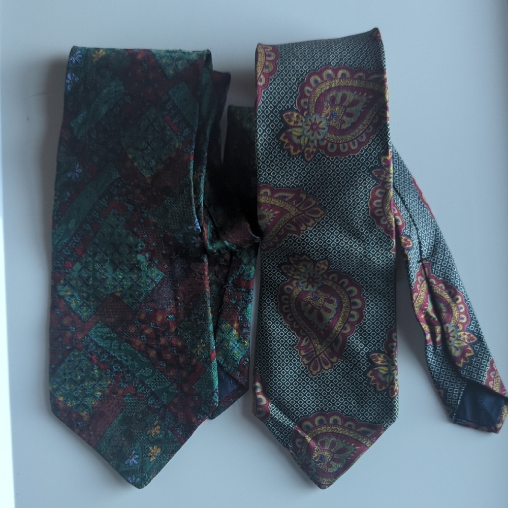 Lot Of 2. 100% Imported Silk. Liberty Of London Ties. Made In USA. Old Money.
